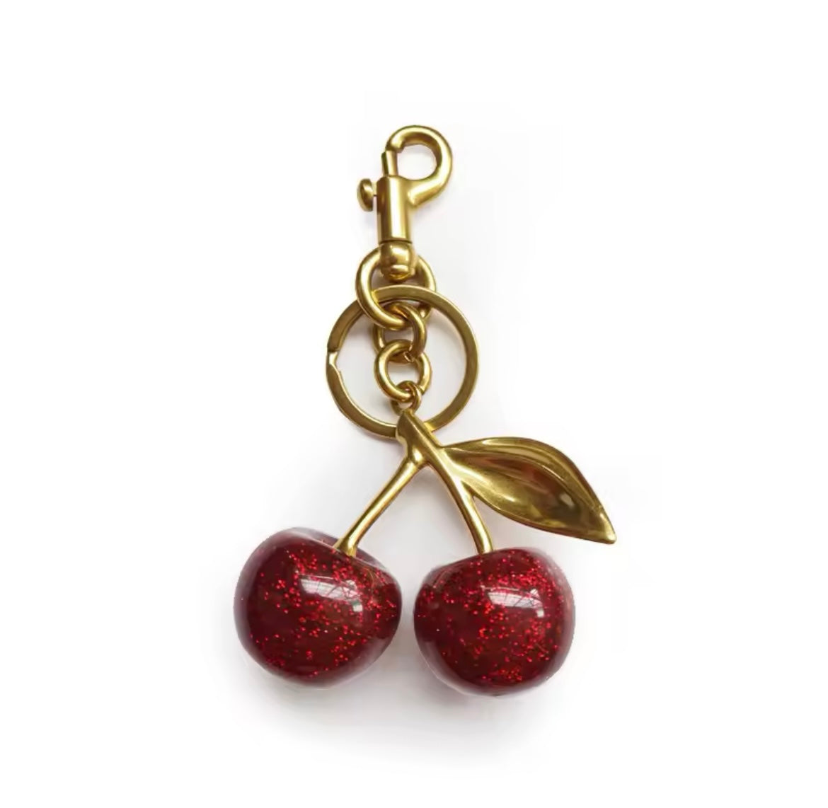 Cherry Keychain (llavero rojo y rosado)