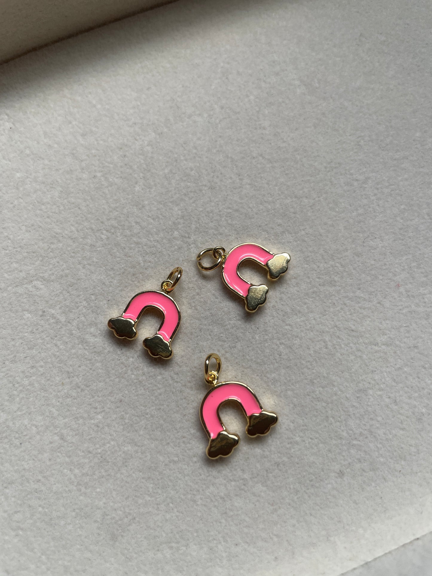 Pink rainbow charm