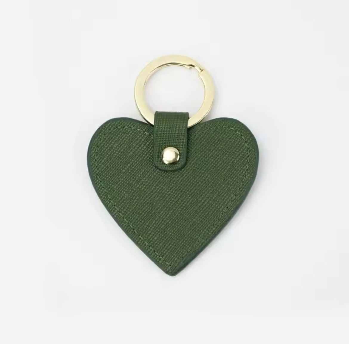 Llavero de corazon personalizado (verde)