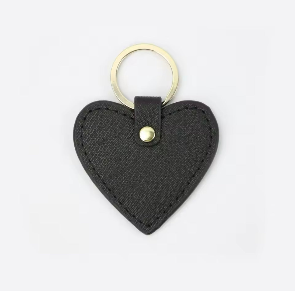 Llavero de corazon personalizado (negro)