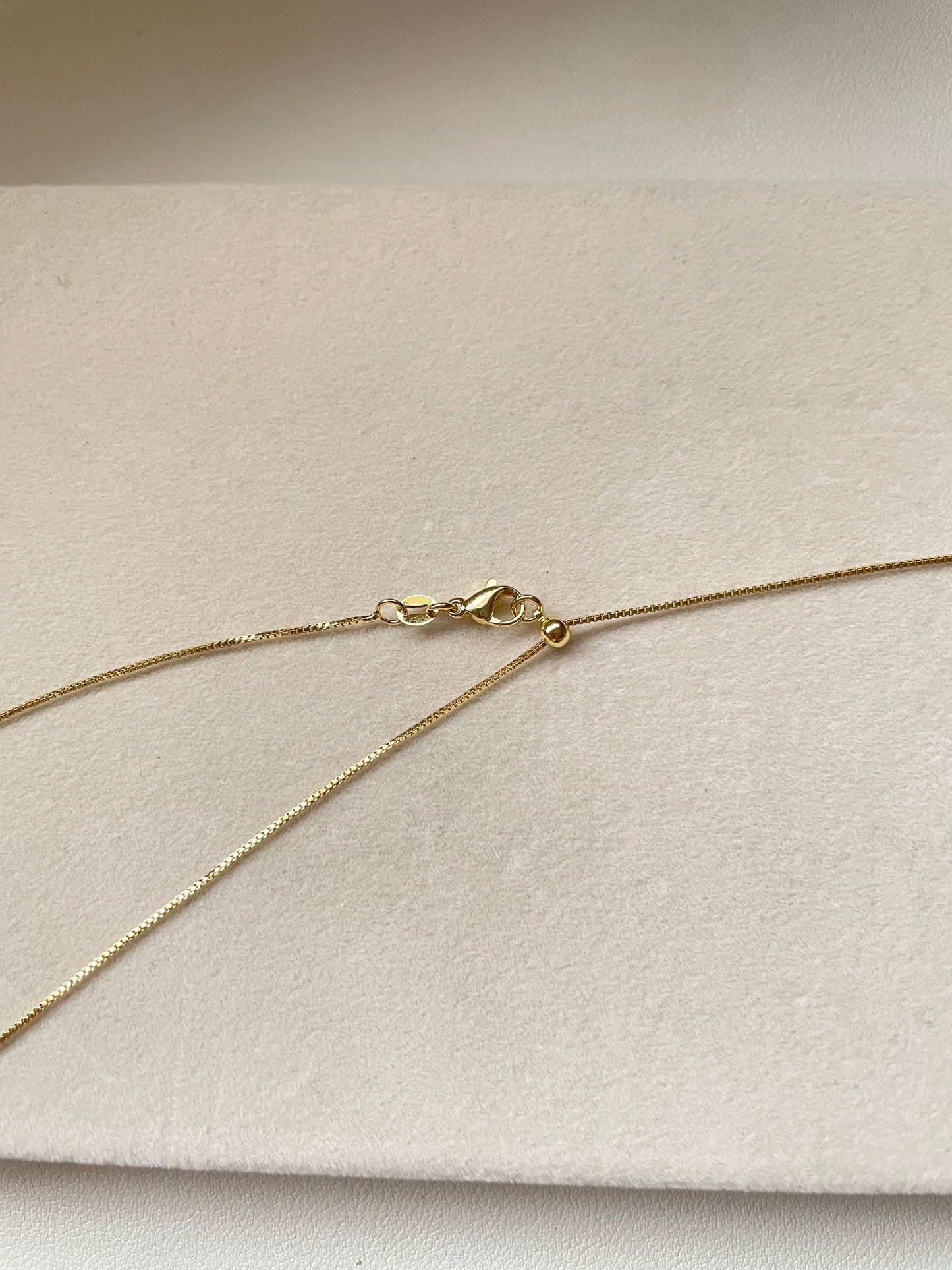 Snake fine chain para bubble initials (cadena sola)