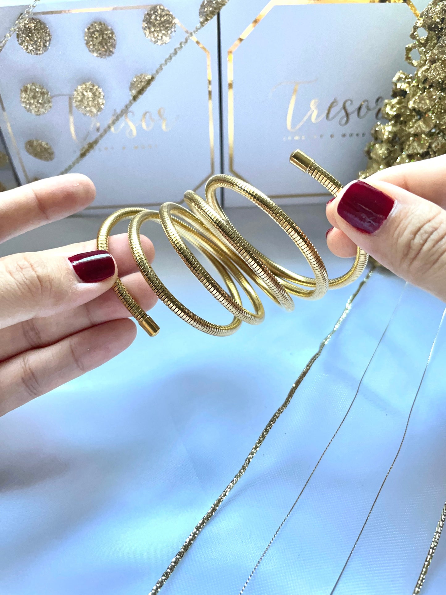 Stackable multi layer bangle