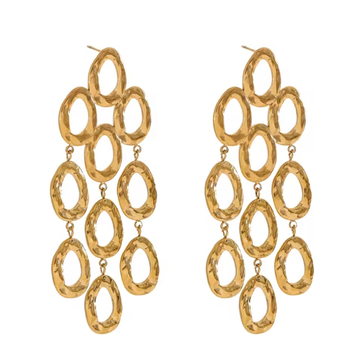 Circles dangling earrings