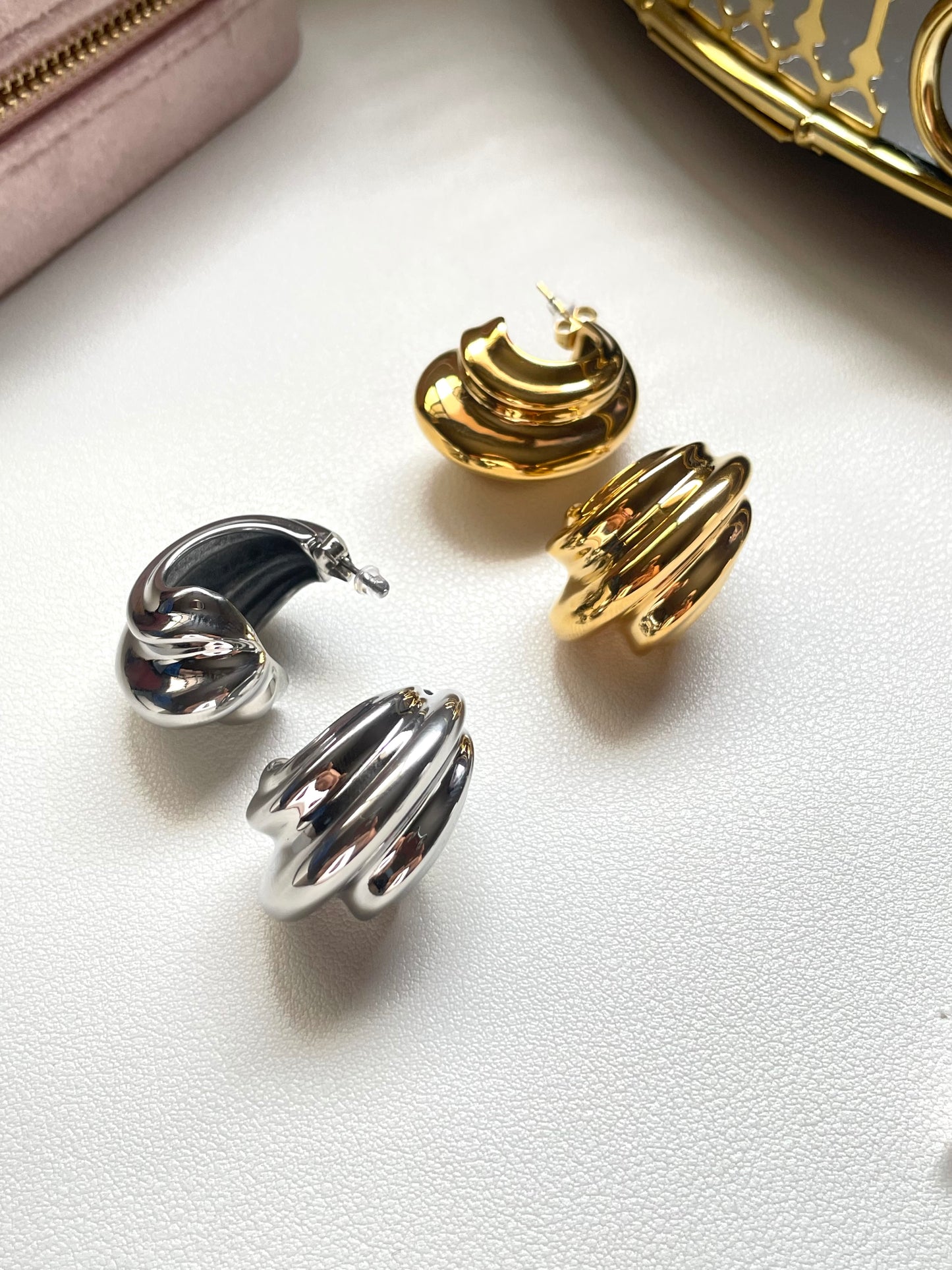 Bold earrings