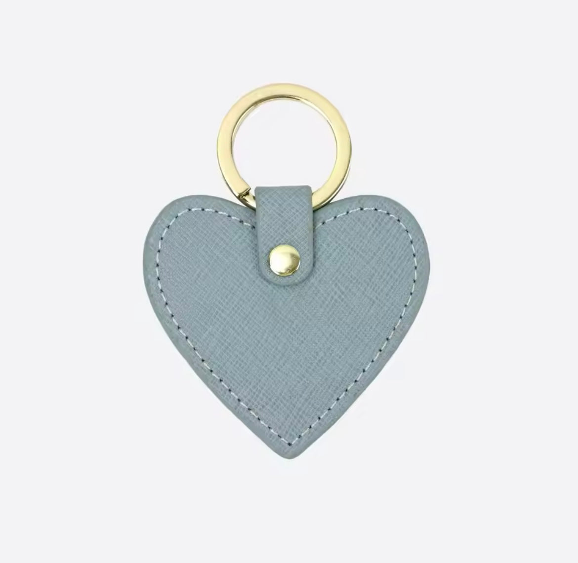 Llavero de corazon personalizado (azul)