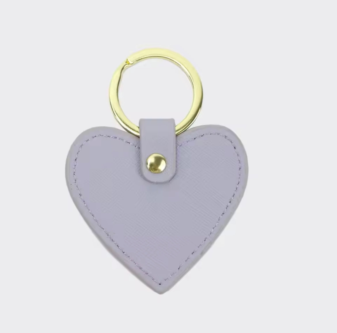 Llavero de corazon personalizado (morado)