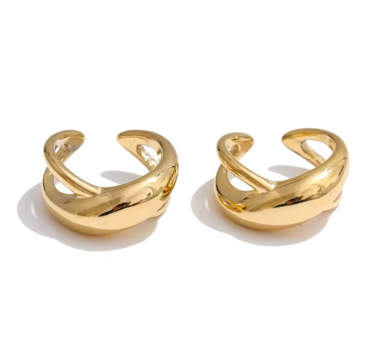 Crossed earcuff (individual)