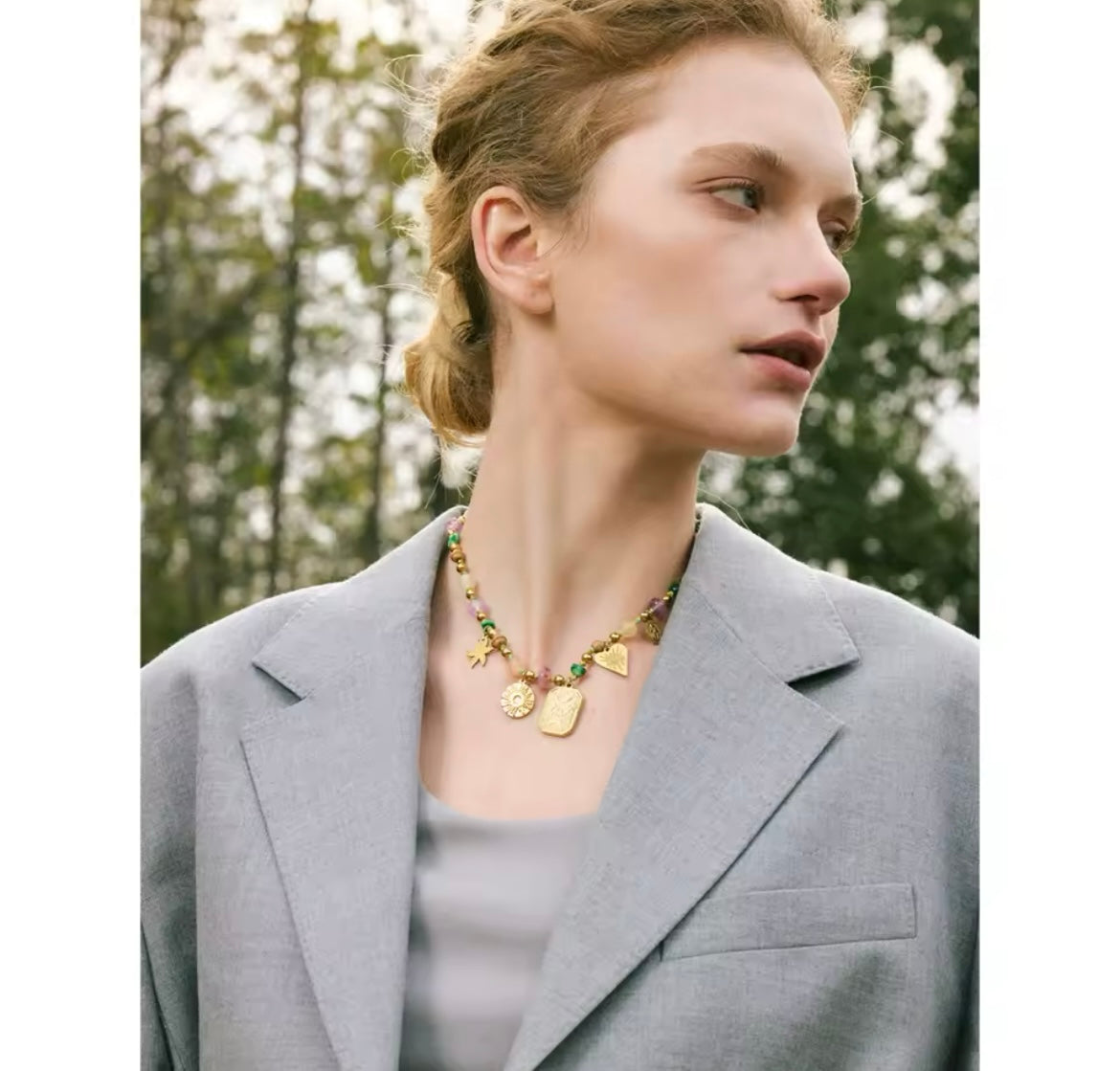 Colorful summer necklace