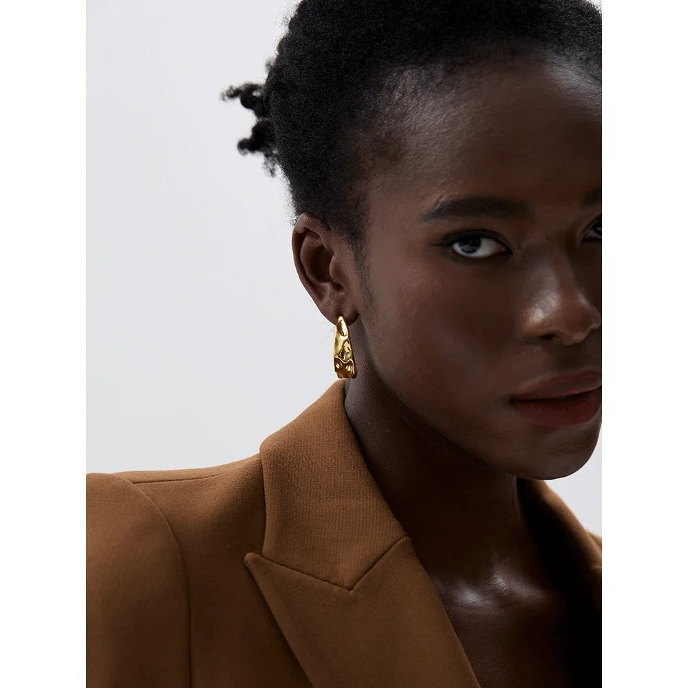 Geometric hammered hoops