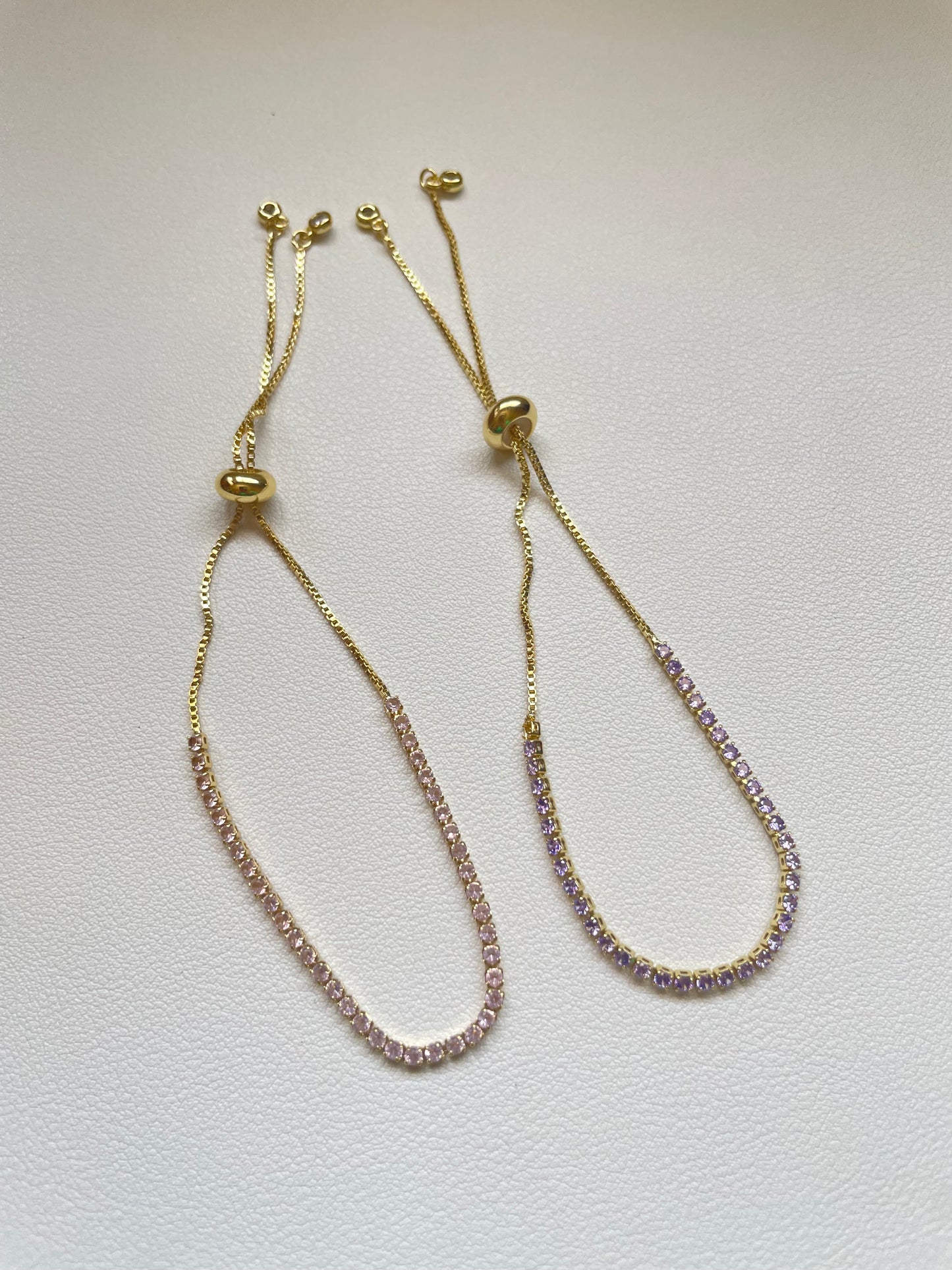 Delicate tennis bracelet