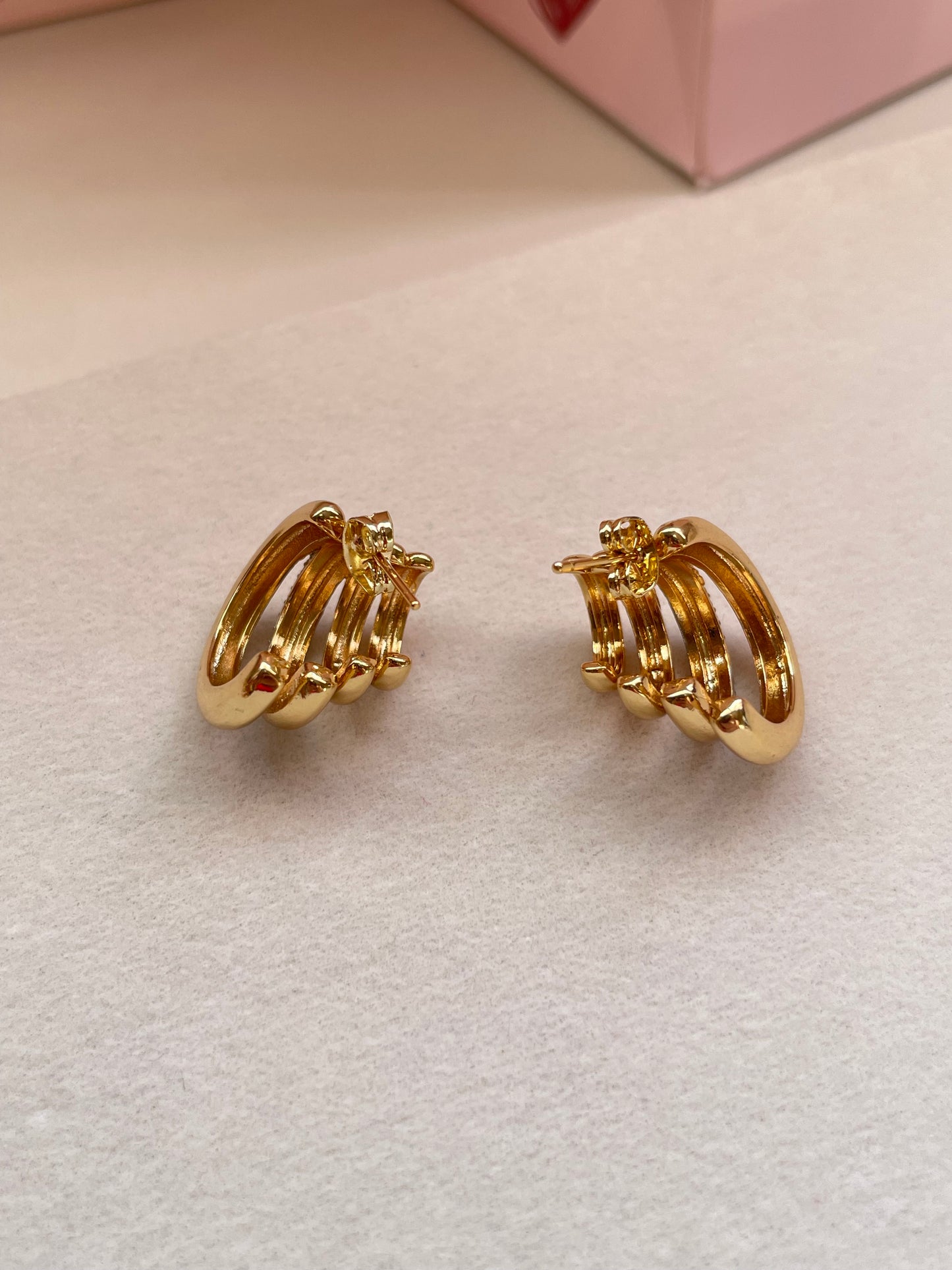 Dual tone earrings