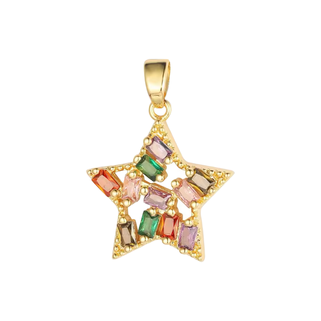 Charm bar - colorful star