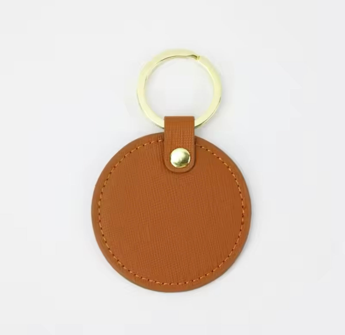 Llavero de circular personalizado (café)