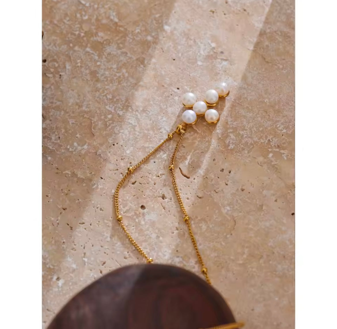 Pearls cross necklace