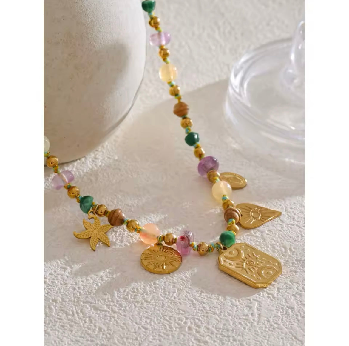 Colorful summer necklace
