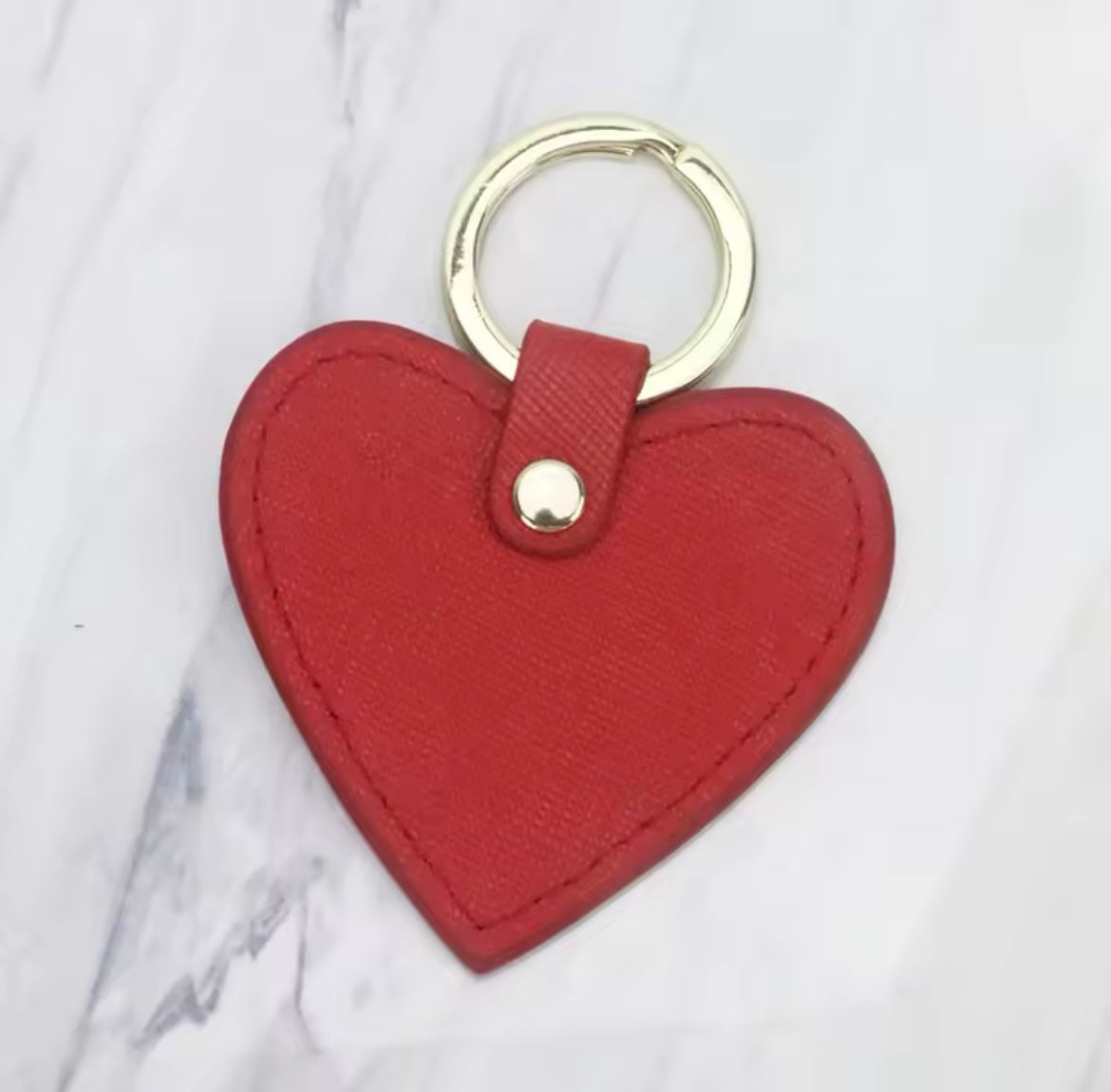 Llavero de corazon personalizado (rojo)