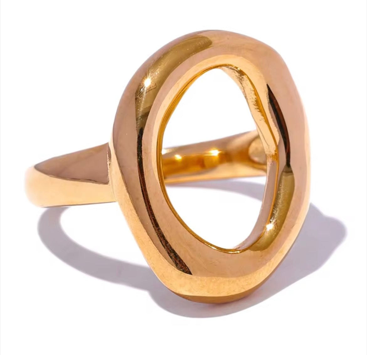 Minimalist oval ring (talla 7)