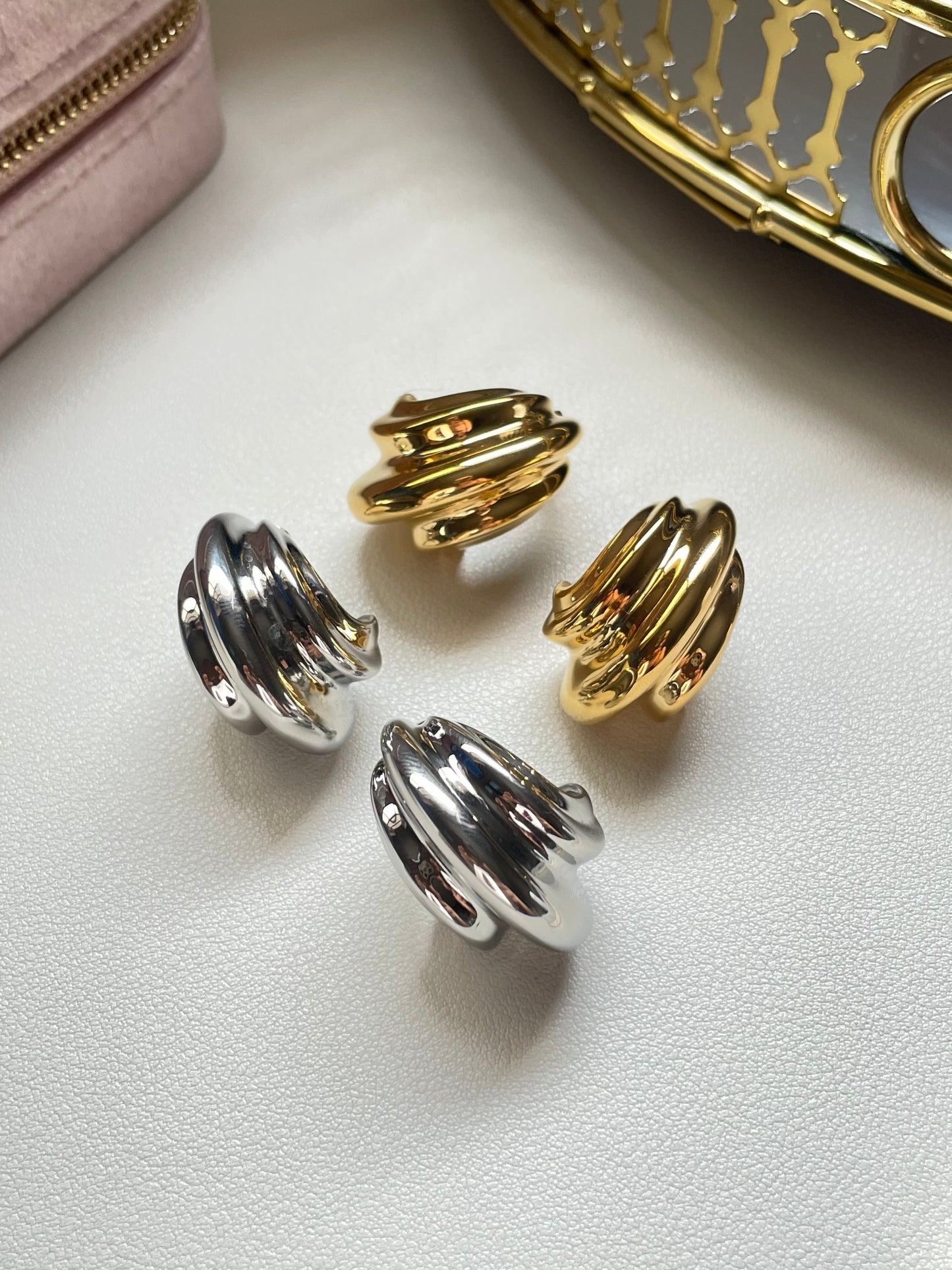 Bold earrings