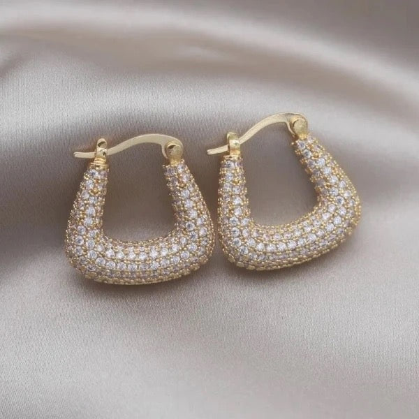 Square shiny hoops