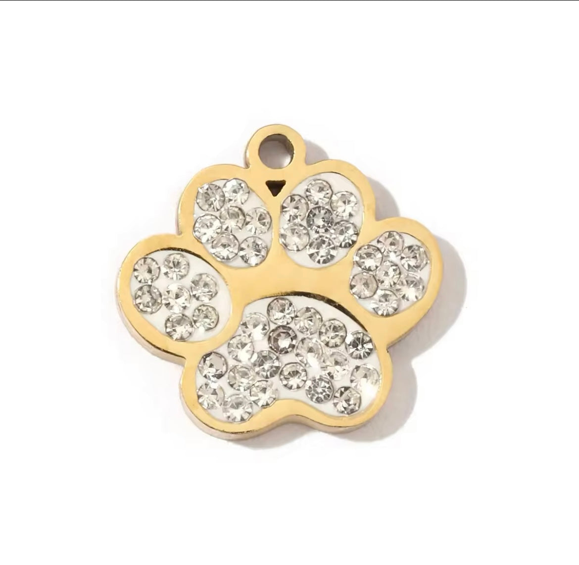 Charm bar - white paw 💧