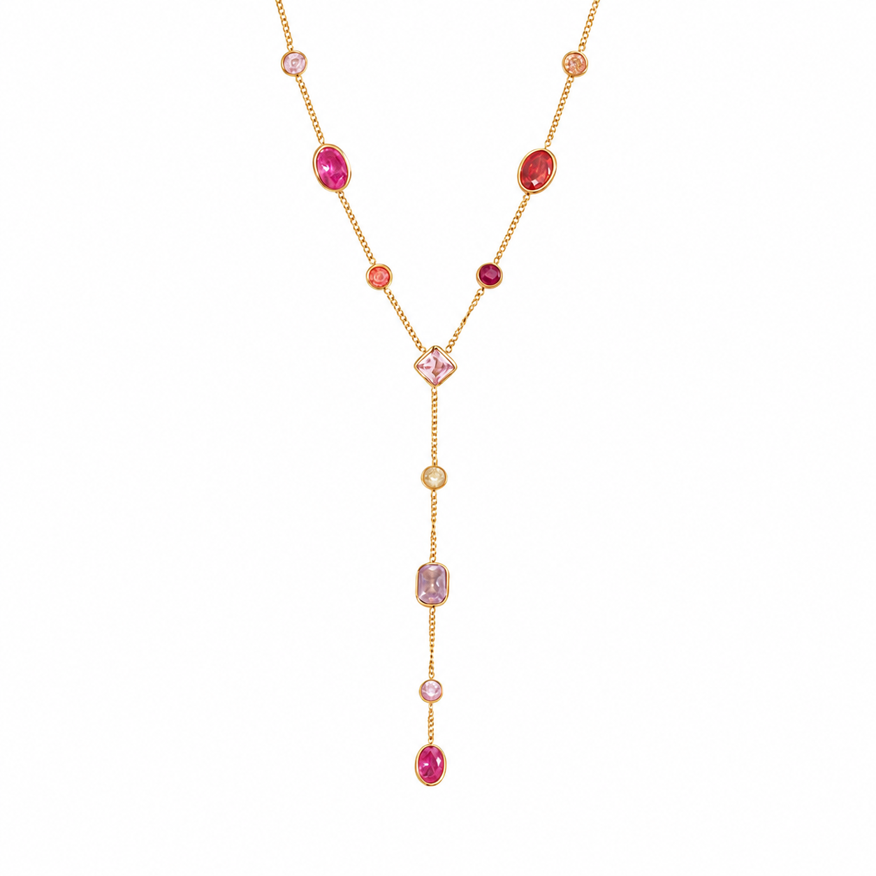 Colorful delicate lariat