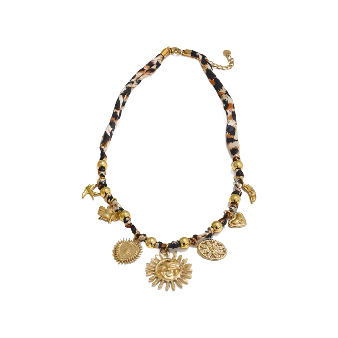 Leopard trendy necklace