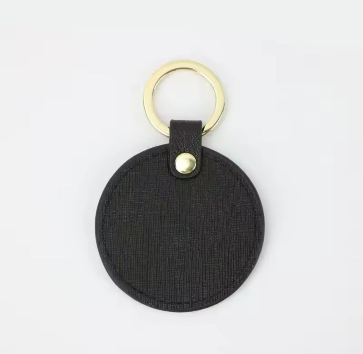 Llavero de circular personalizado (negro)