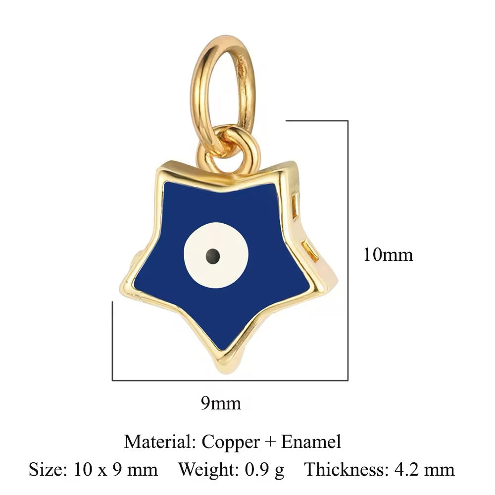 Charm bar - eye star blue