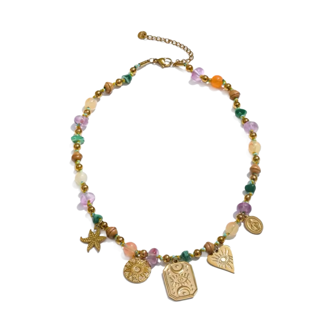Colorful summer necklace