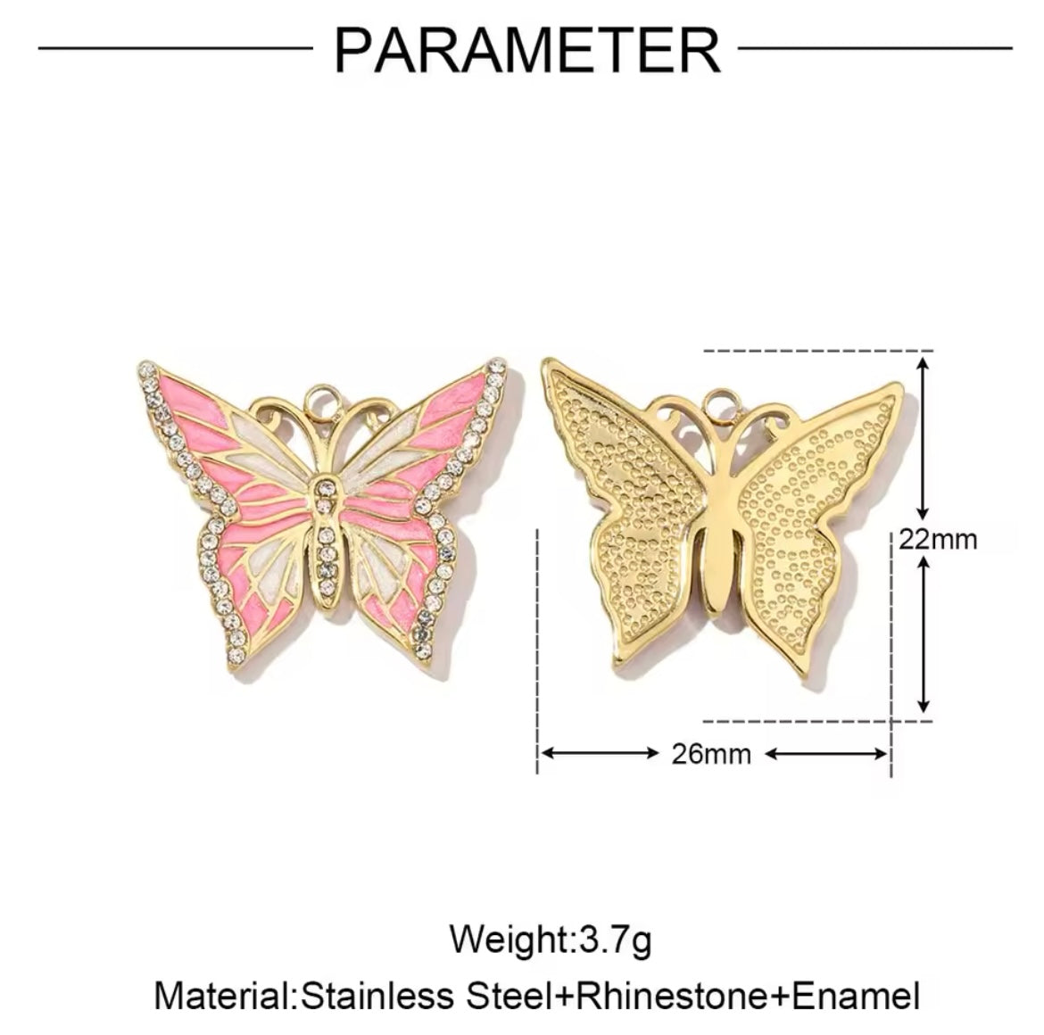 Big butterfly (pink) 💧