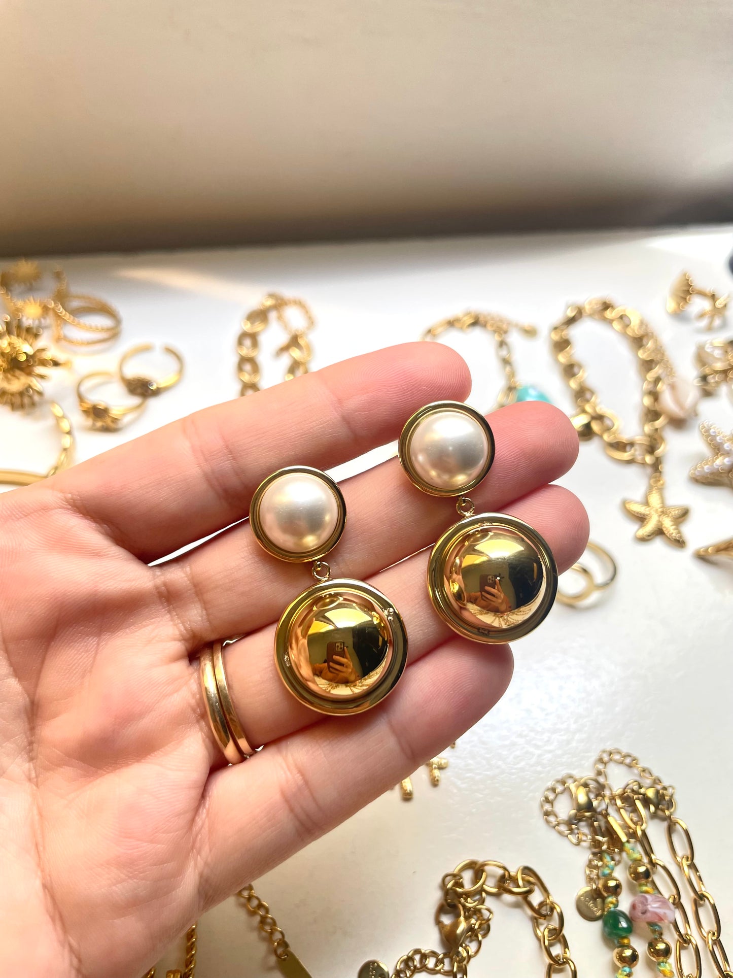 Pearl classic earrings