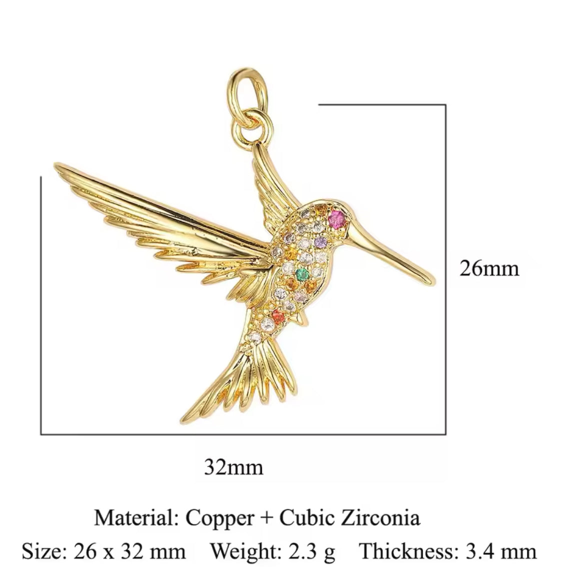 Charm bar - Humming bird