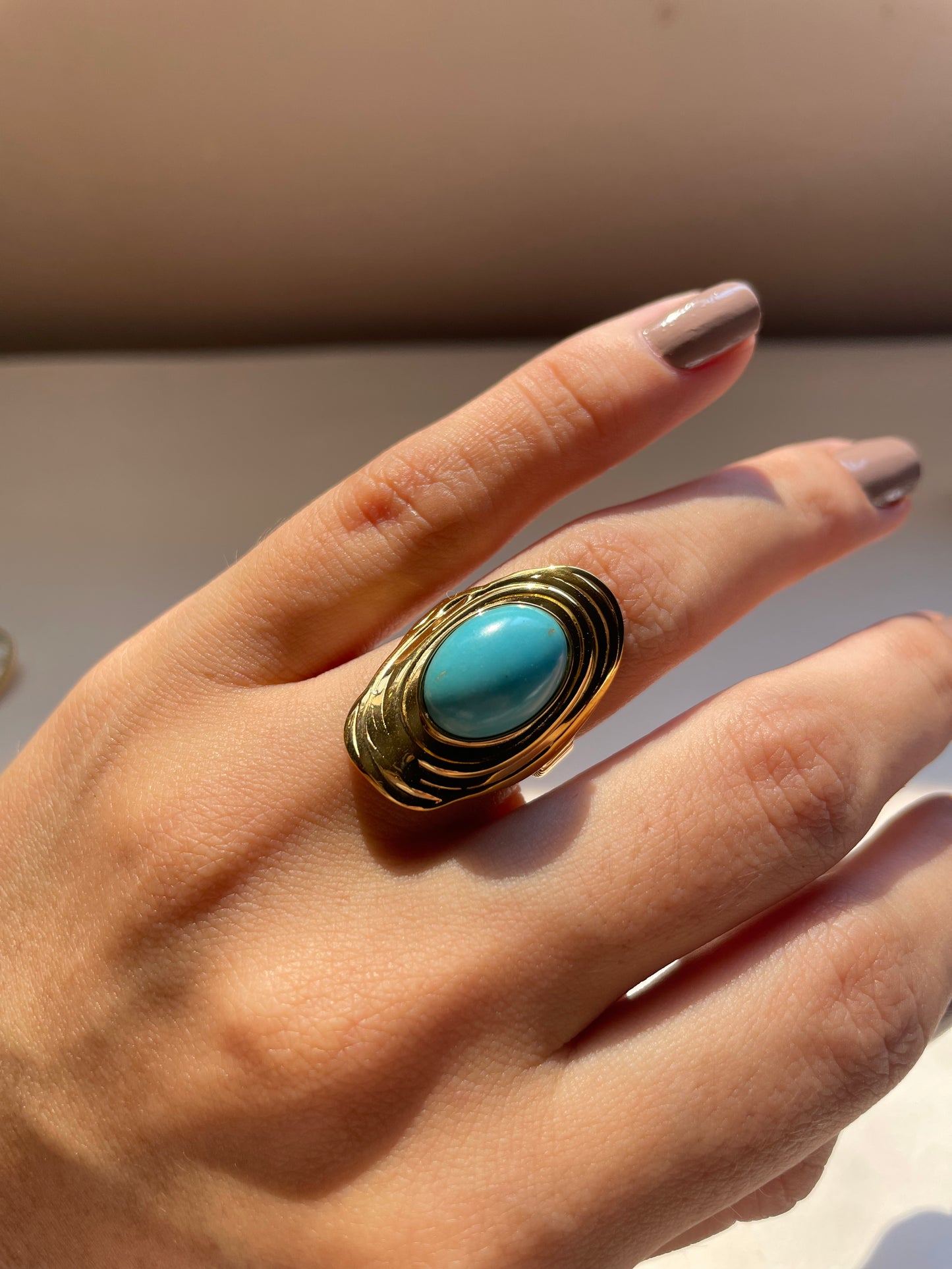 Anillo Piedra Turqueza