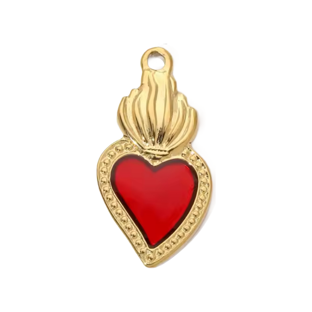 Charm bar- Burning heart 💧