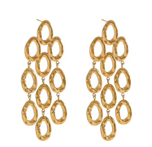 Circles dangling earrings