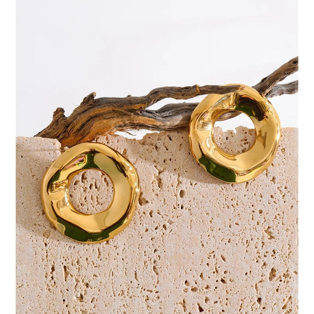 Donut glossy maxi earrings