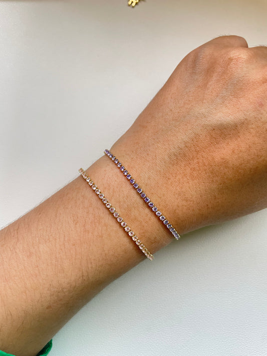 Delicate tennis bracelet