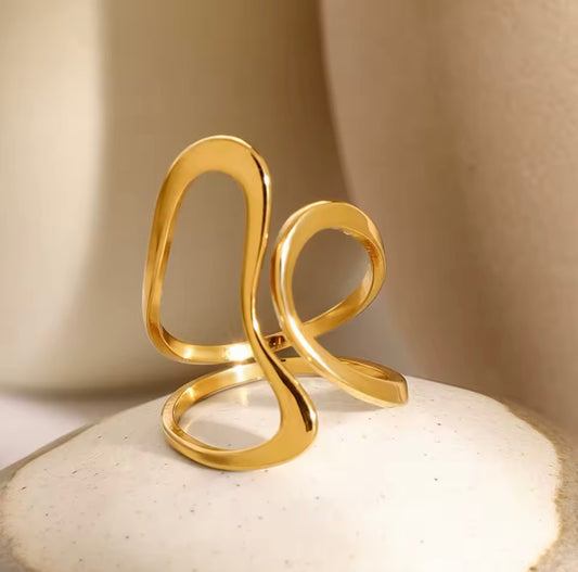 Irregular minimalist ring