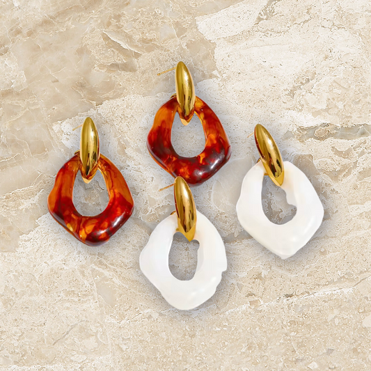 Resin elegant earrings