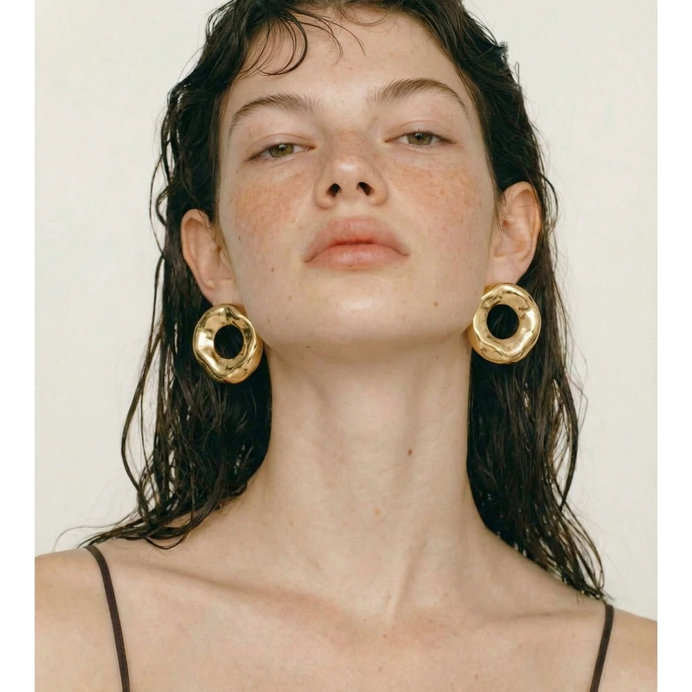 Donut glossy maxi earrings