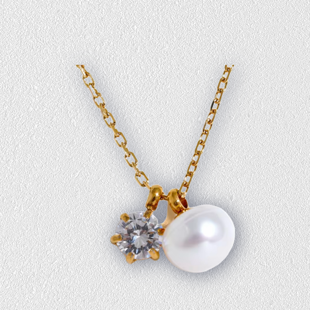 Collar sparkle and pearl