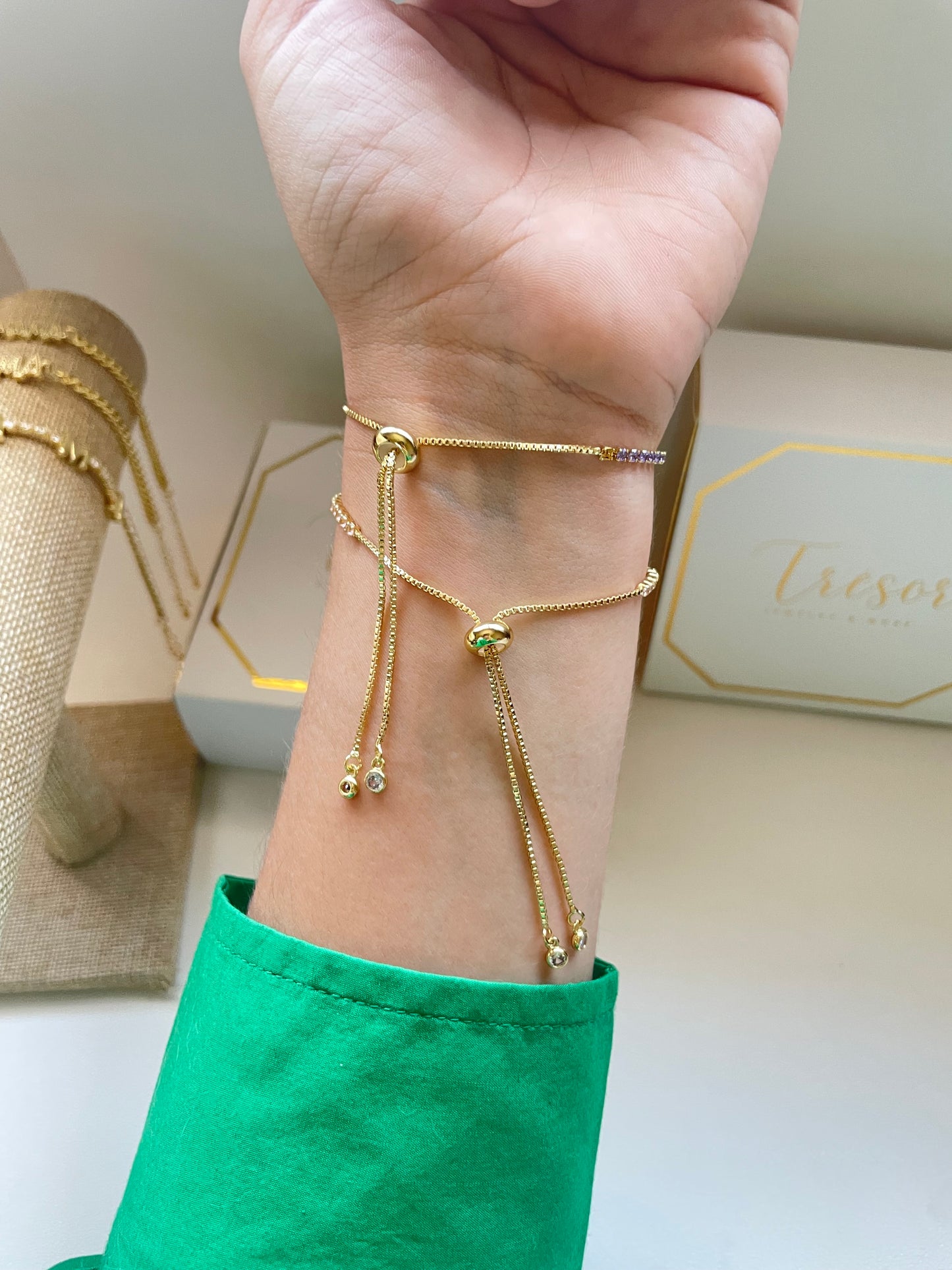 Delicate tennis bracelet