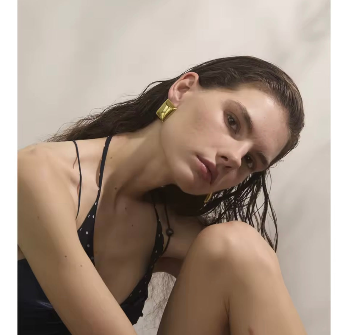 Square vintage studs