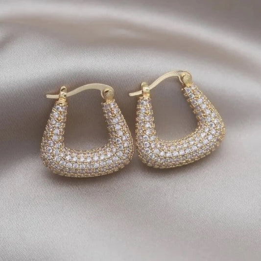 Square shiny hoops