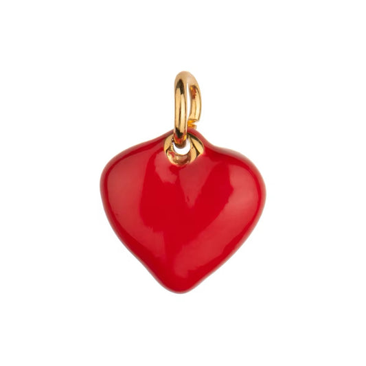Charm bar - red heart💧