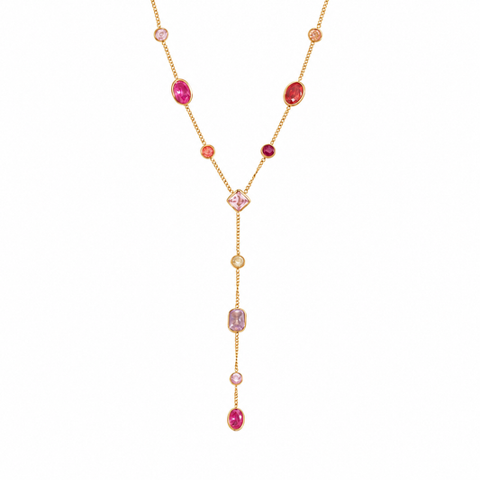Colorful delicate lariat
