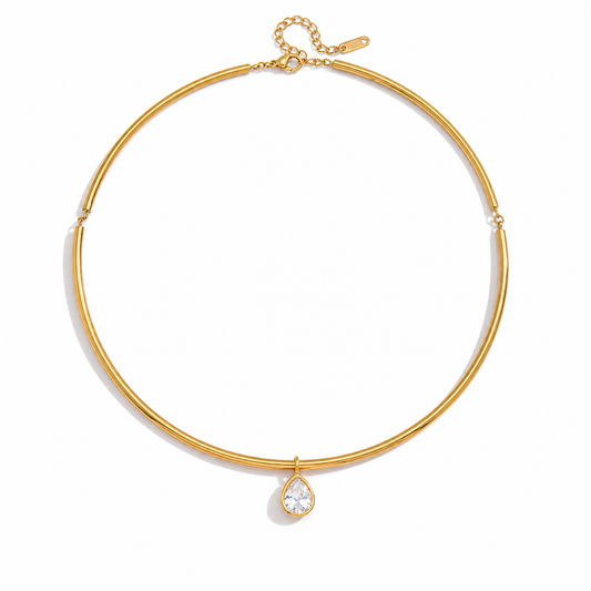 Zircon pendant necklace