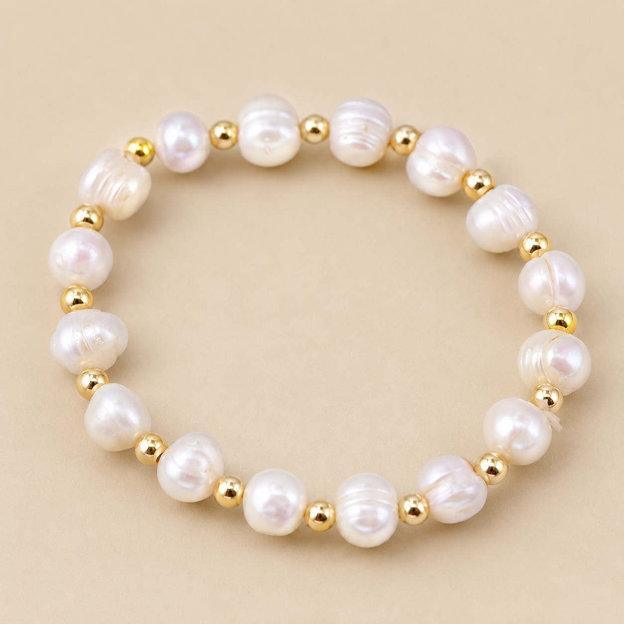 Pearl stackable elastic bracelet (individual)
