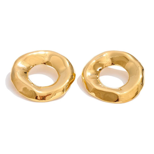 Donut glossy maxi earrings