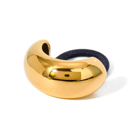 Bold pony cuff mediano (dorado)